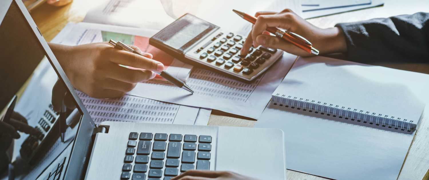 teamwork business woman accounting concept financial in office